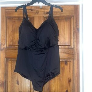 Lands' End Classic Black Swimsuit